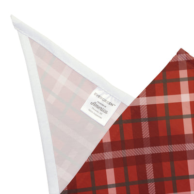 Dog Bandana Red Holiday Plaid