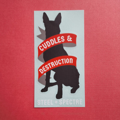 Cuddles & Destruction Transfer Decal