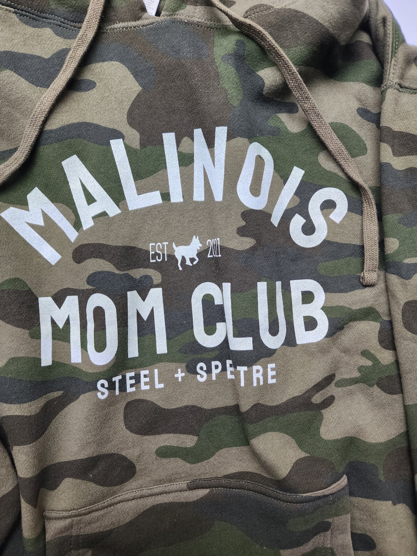 Malinois Mom Club Forest Camo Hoodie