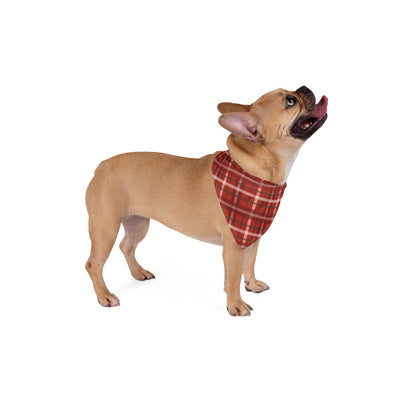 Dog Bandana Red Holiday Plaid