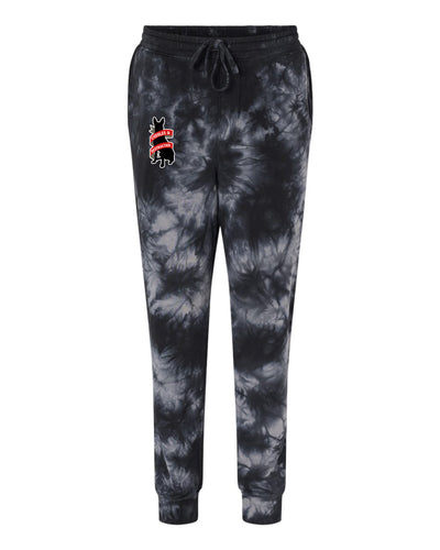 Cuddles & Destruction Crystal Tie Dye Patch Joggers