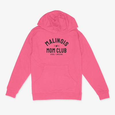 Malinois Mom Club Neon Pink Hoodie