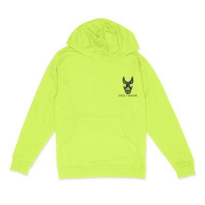 The Biting Will Continue Until Morale Improves Neon Hoodie