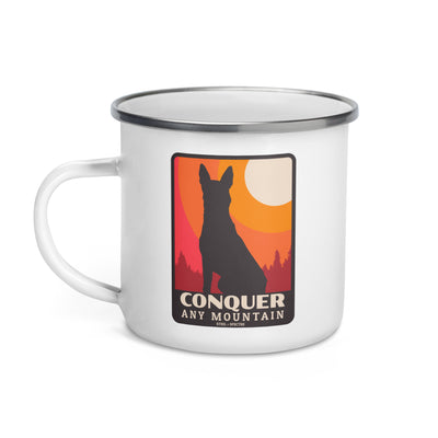 Conquer Any Mountain Enamel Mug