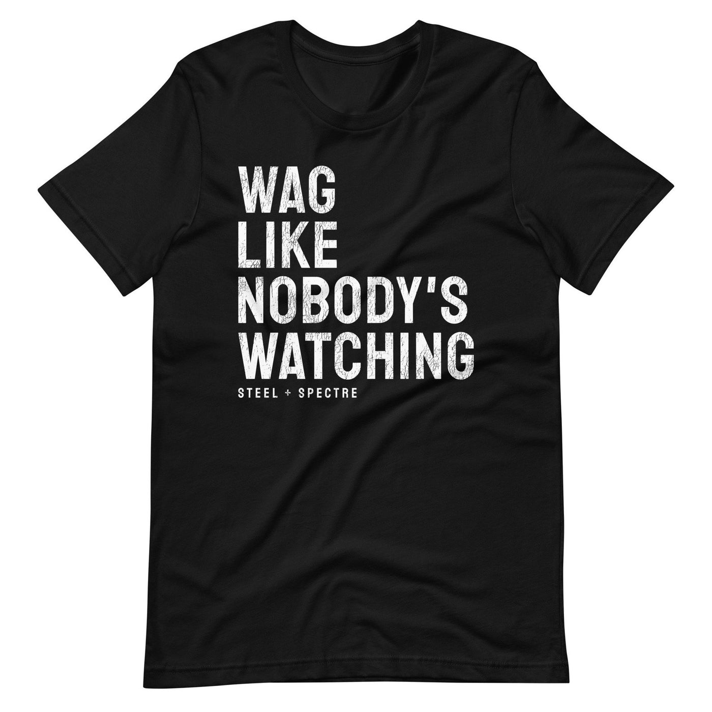 Wag Like Nobody's Watching Tee Black L (RTS)