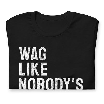 Wag Like Nobody's Watching Tee Black L (RTS)