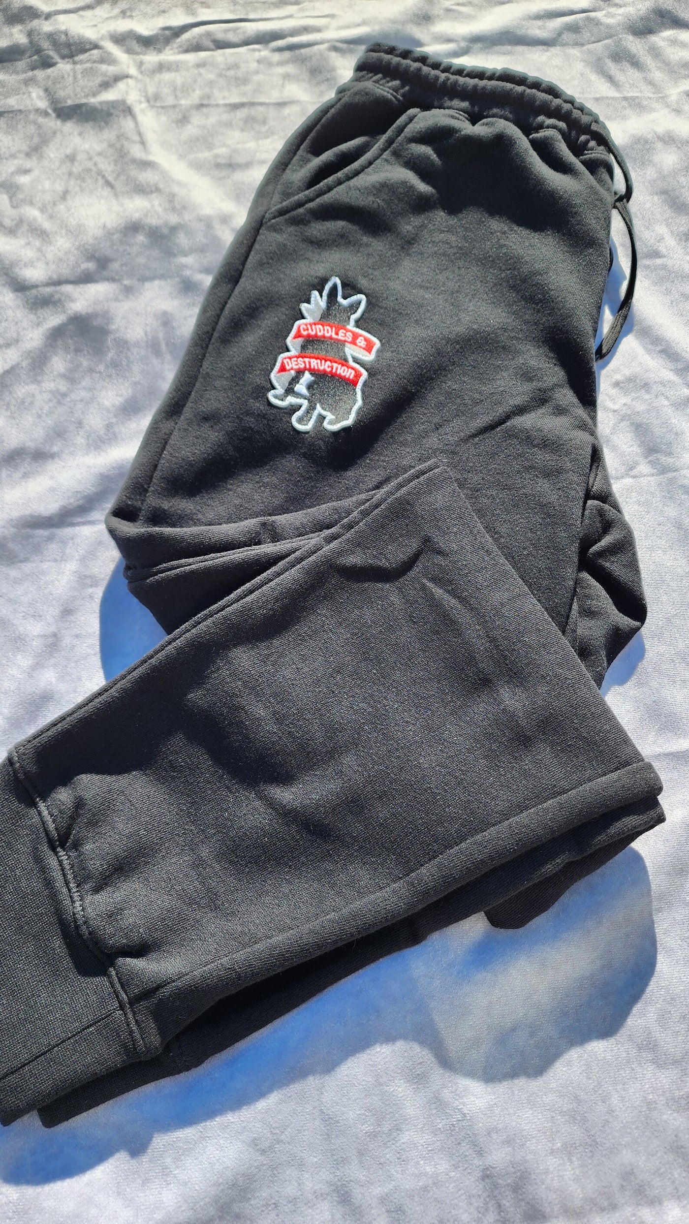 Cuddles & Destruction Patch Fleece Joggers