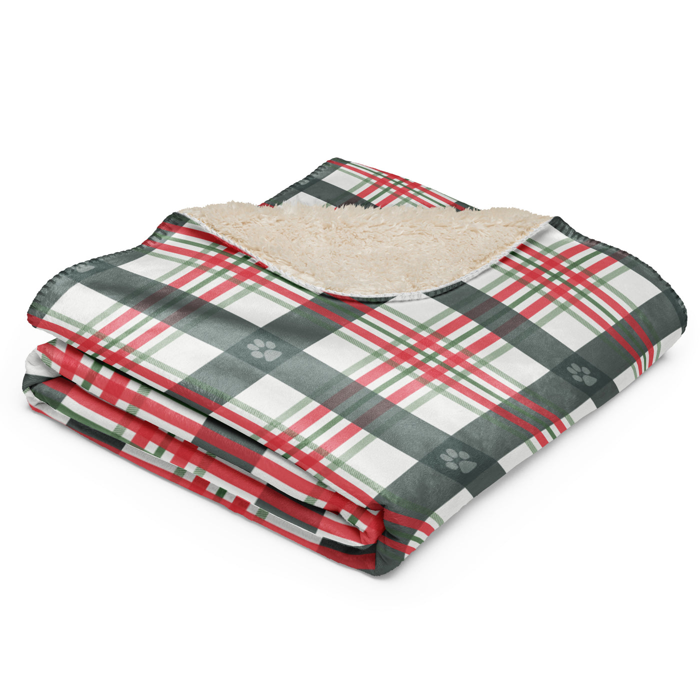 Sherpa blanket - Christmas Plaid