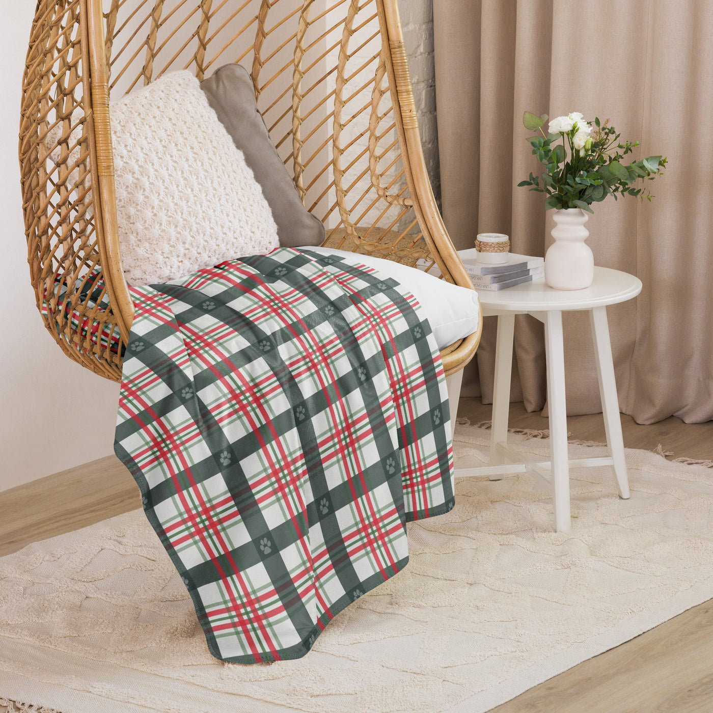 Sherpa blanket - Christmas Plaid