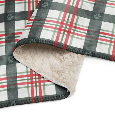 Sherpa blanket - Christmas Plaid