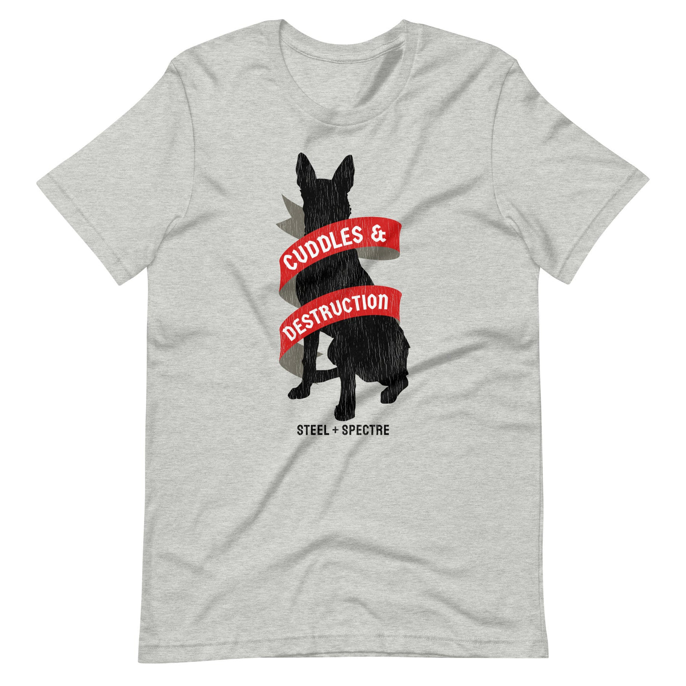 Cuddles & Destruction Tee Athletic Heather (RTS)