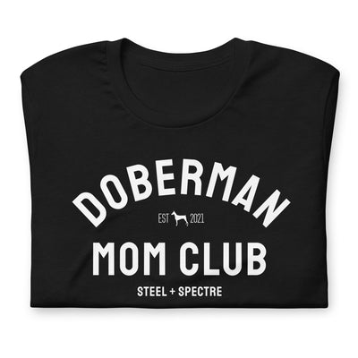 Doberman Mom Club Tee Black XL (RTS)