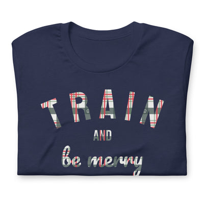 Train and Be Merry Tee (Holiday Plaid)