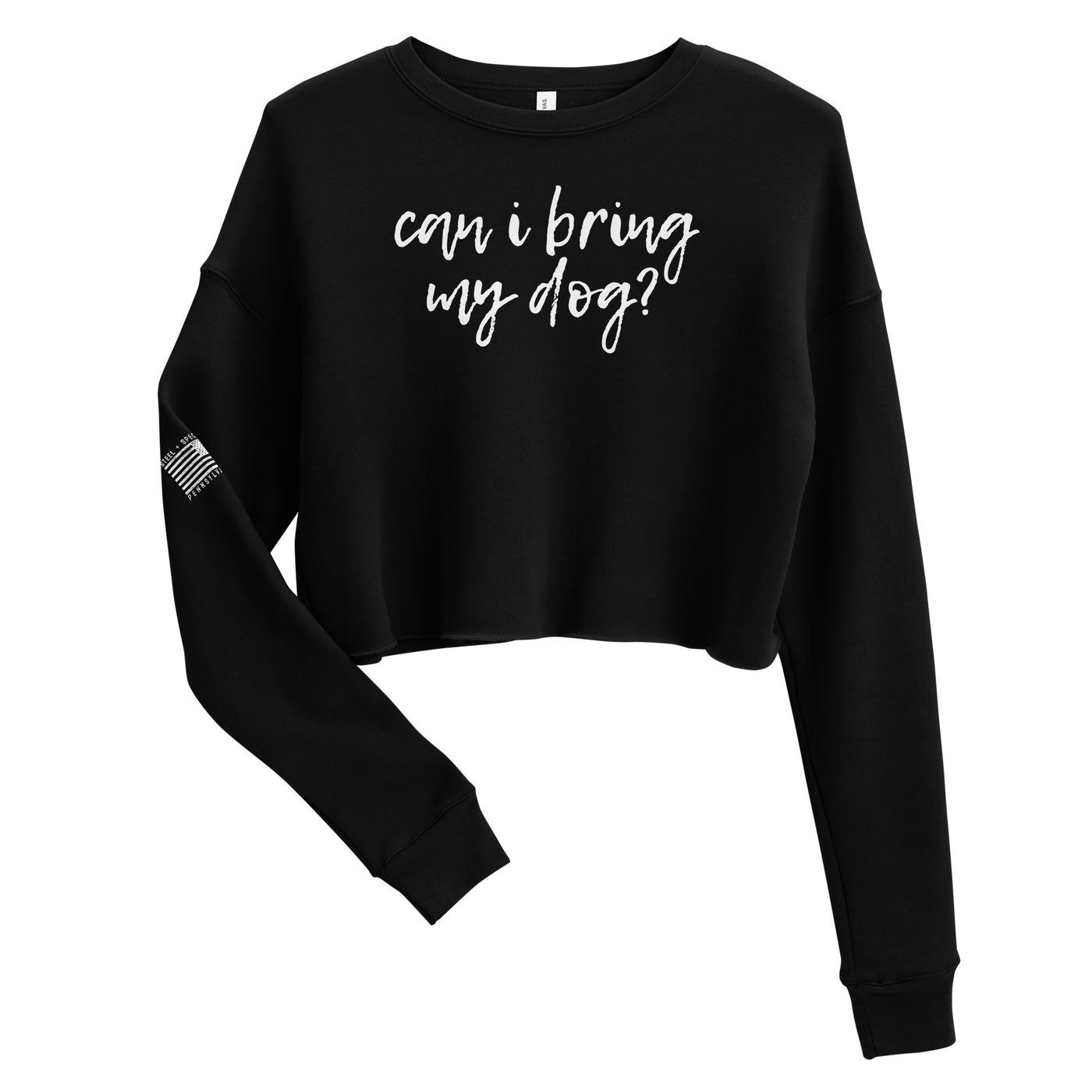 Can I Bring My Dog? Crop Sweatshirt