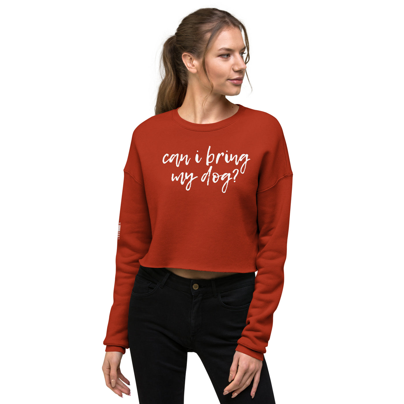 Can I Bring My Dog? Crop Sweatshirt