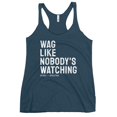 Wag Like Nobody's Watching Racerback Tank