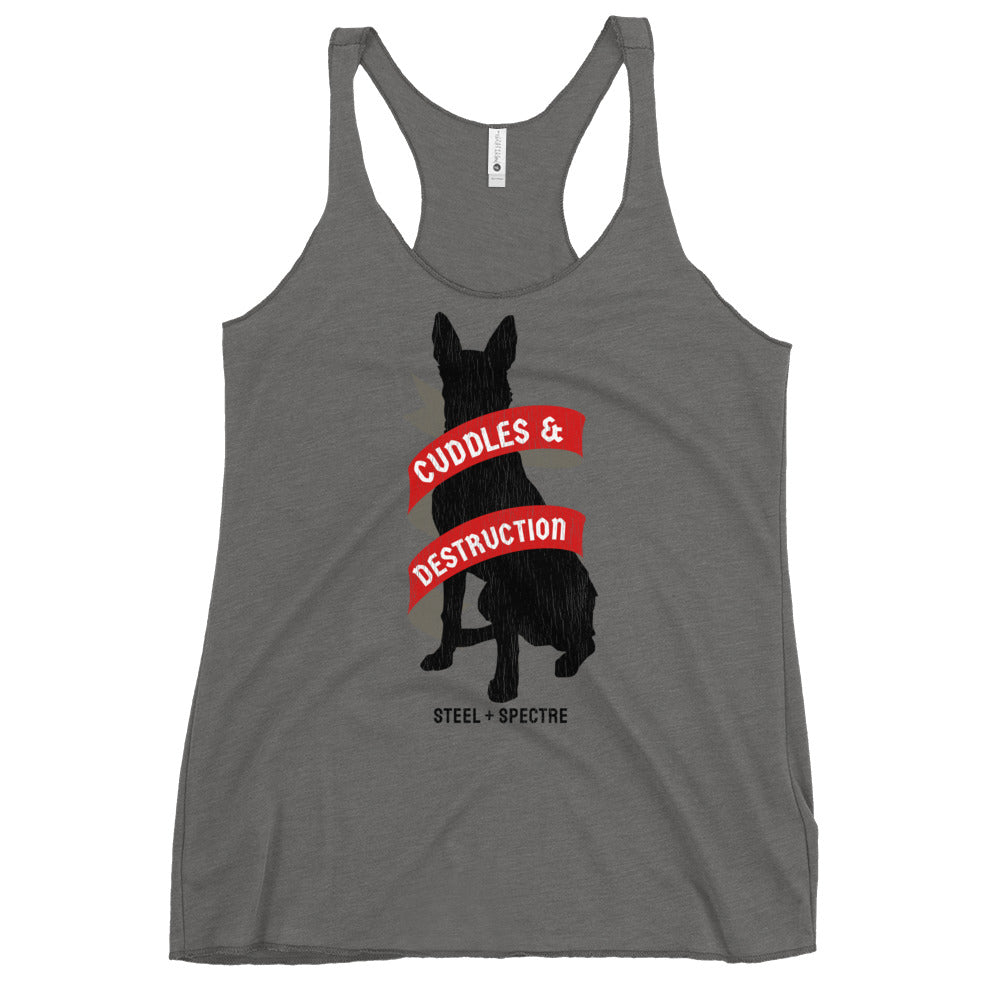 Cuddles & Destruction Tank Heather Grey (RTS)