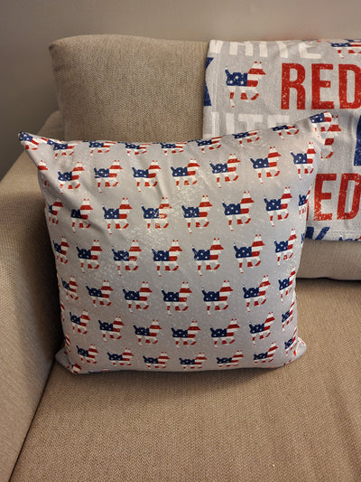 Patriotic Logo Indoor Throw Pillow