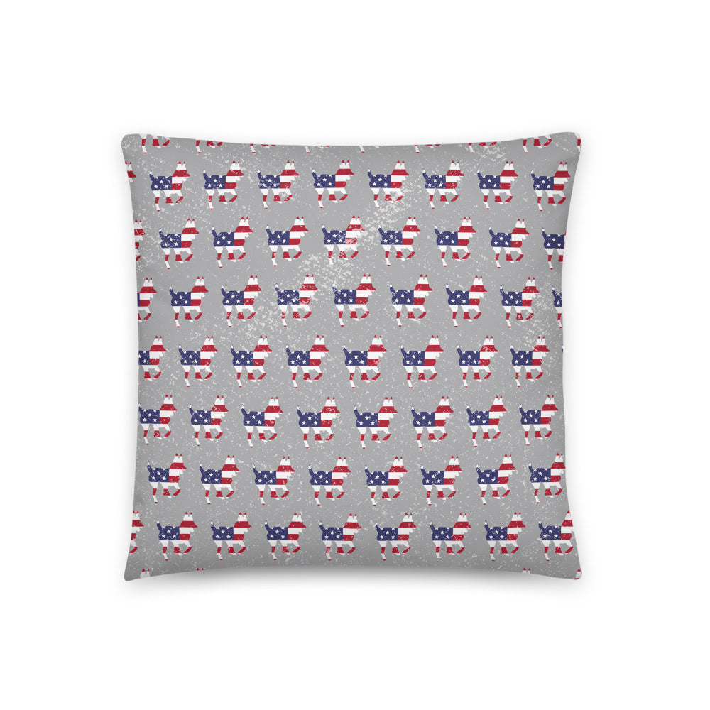 Patriotic Logo Indoor Throw Pillow