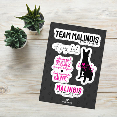 Malinois Mom Club Sticker Sheet