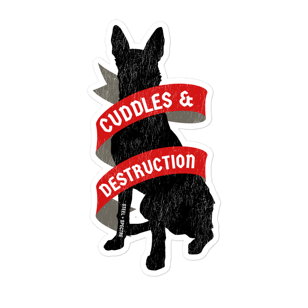 Cuddles and Destruction Sticker