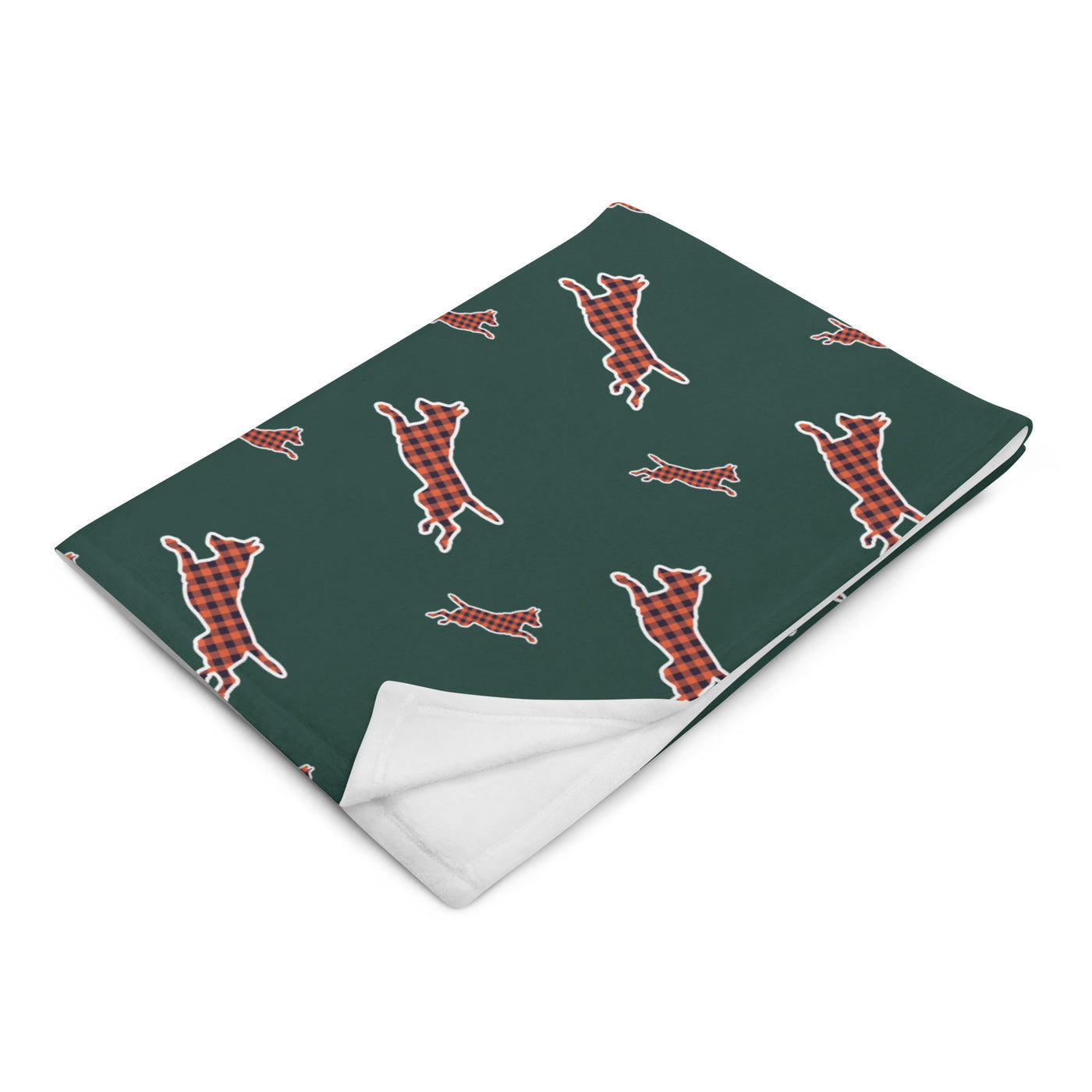 Belgian Malinois Plaid Throw Blanket