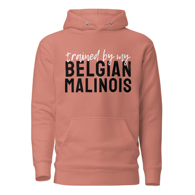 Trained by my Belgian Malinois Hoodie (Dark)