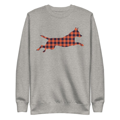 Plaid Jumping Belgian Malinois Sweatshirt