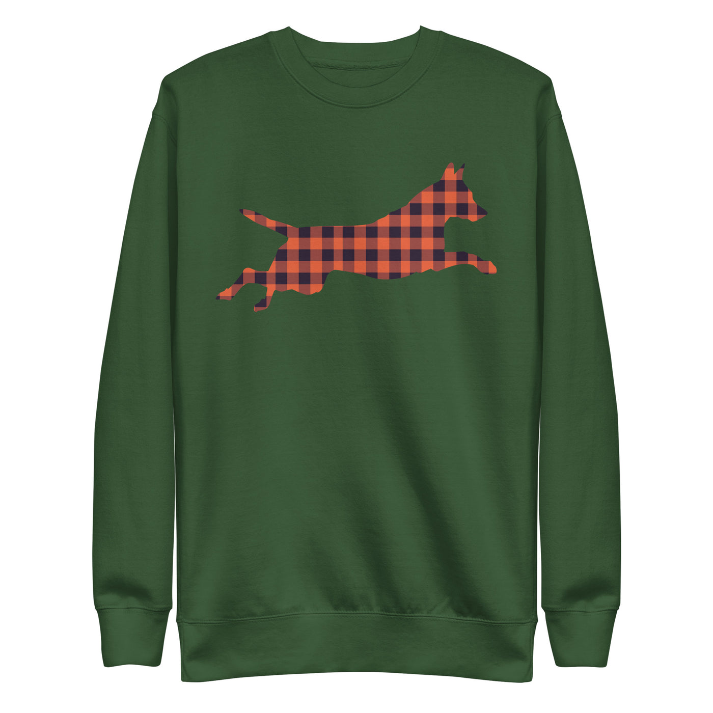 Plaid Jumping Belgian Malinois Sweatshirt