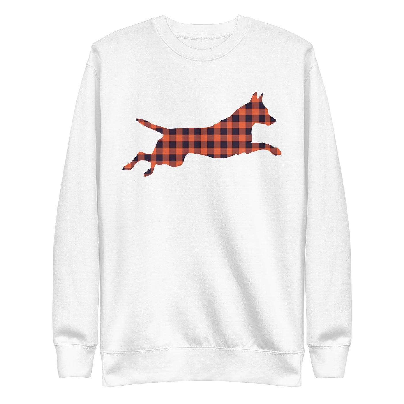 Plaid Jumping Belgian Malinois Sweatshirt