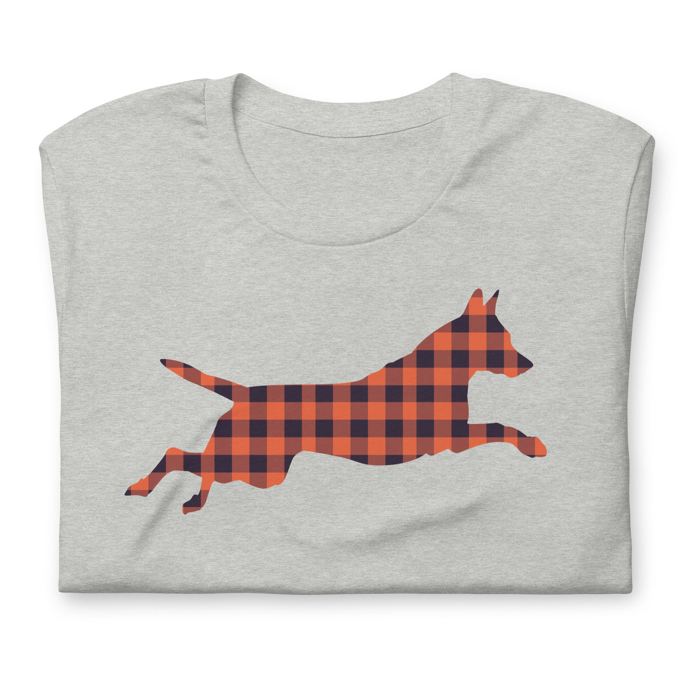 Jumping Plaid Belgian Malinois Tee