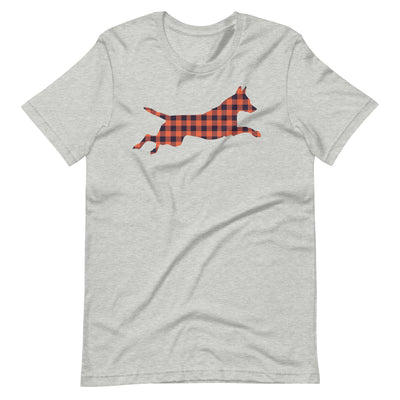 Jumping Plaid Belgian Malinois Tee