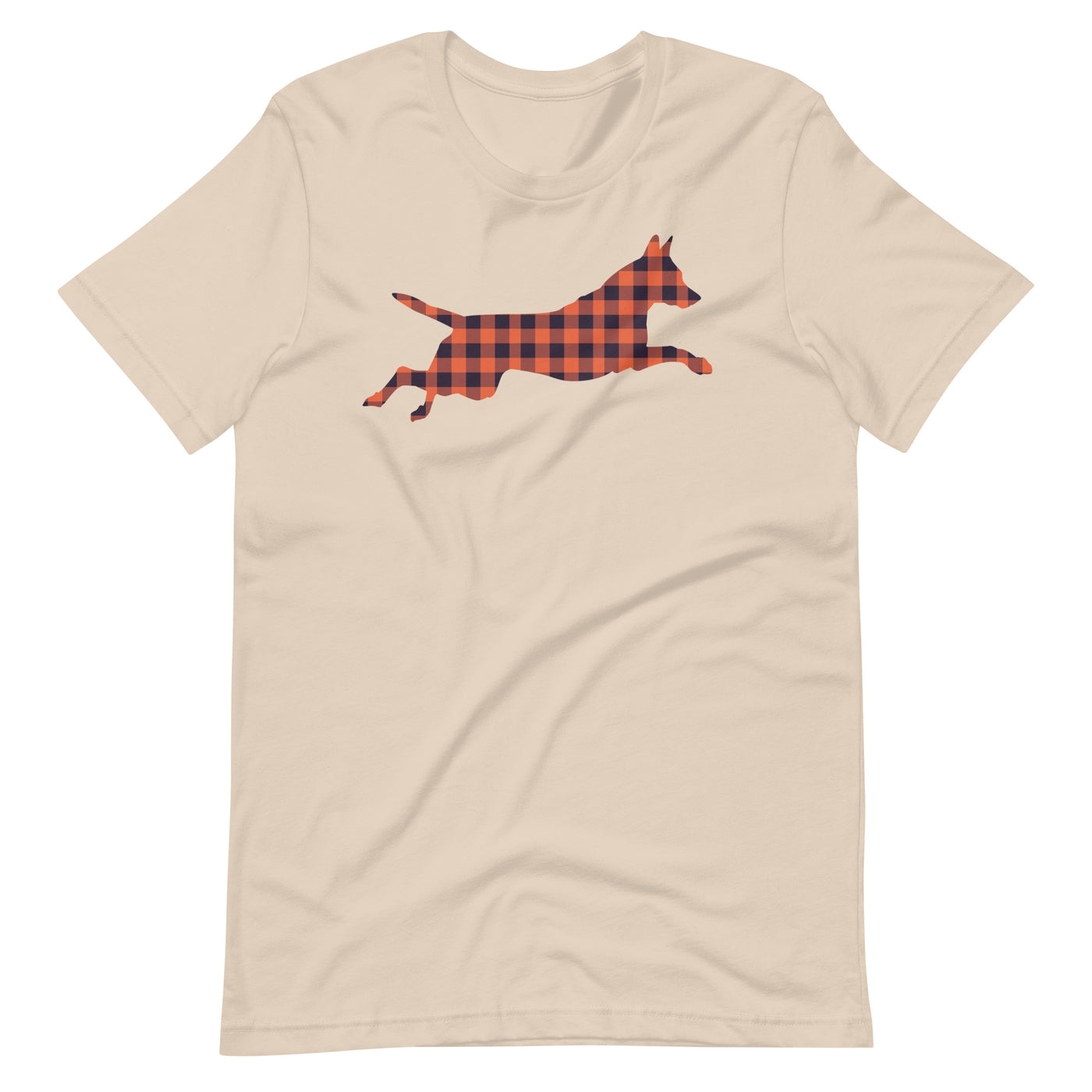 Jumping Plaid Belgian Malinois Tee